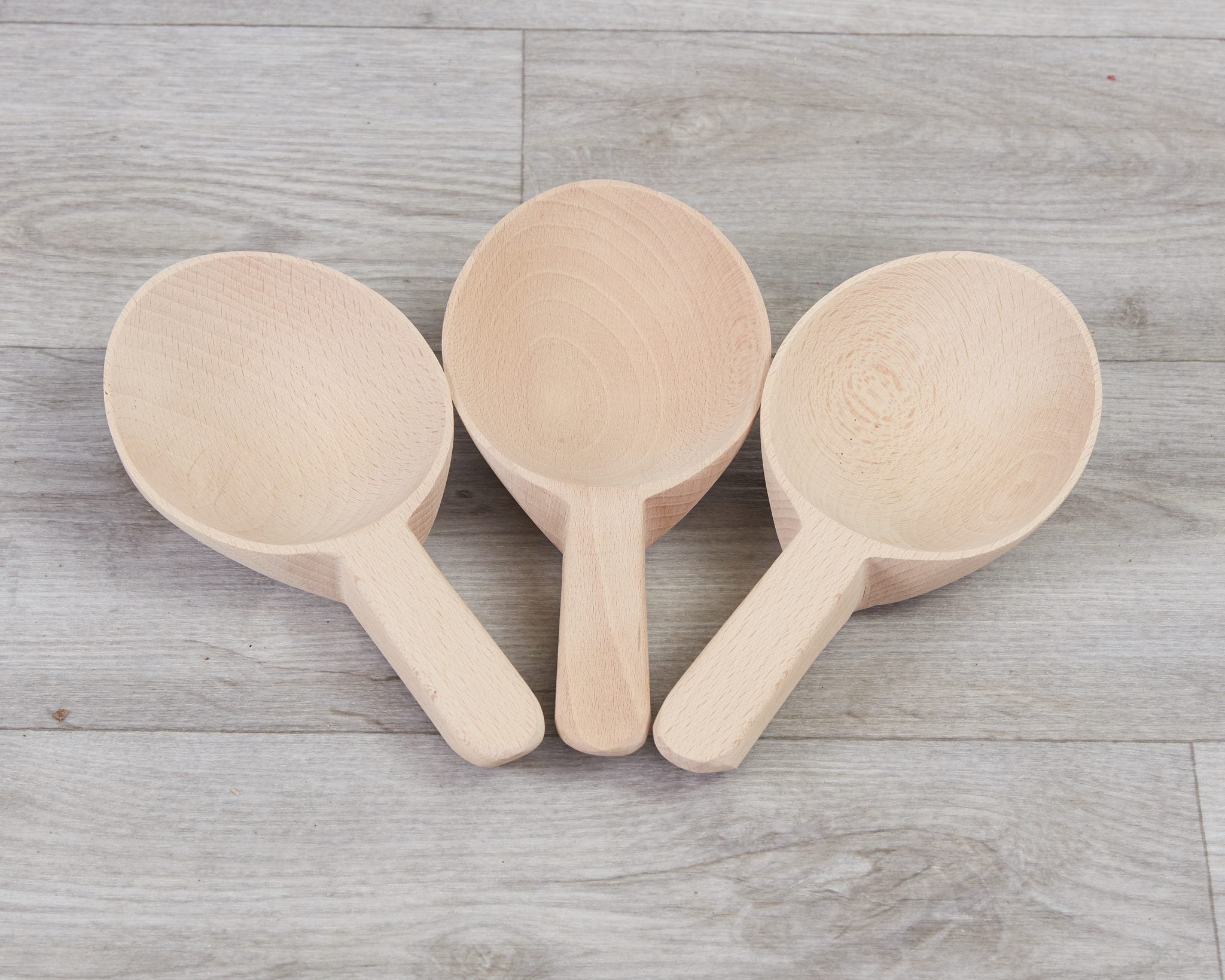 Cosy - Houten Lepels met Kort Handvat (3 stuks)