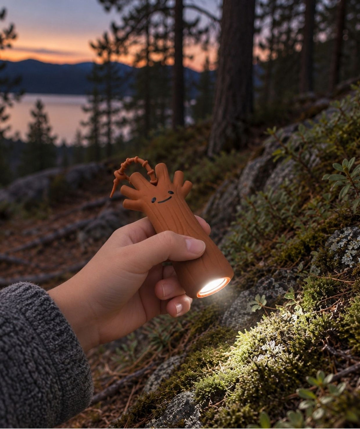 Rabbit & Friends - Mini zaklamp Tree Ted - Forest series