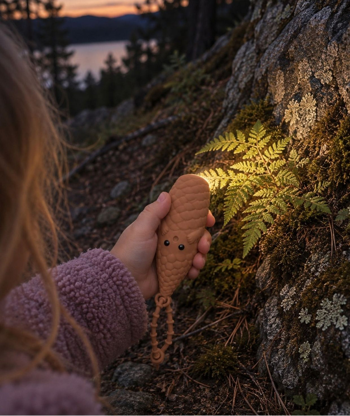 Rabbit & Friends - Mini Zaklamp Coni Dennenappel Forest Series