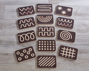Cosy - Mini Zwarte Schrijfbordenset (13 stuks)
