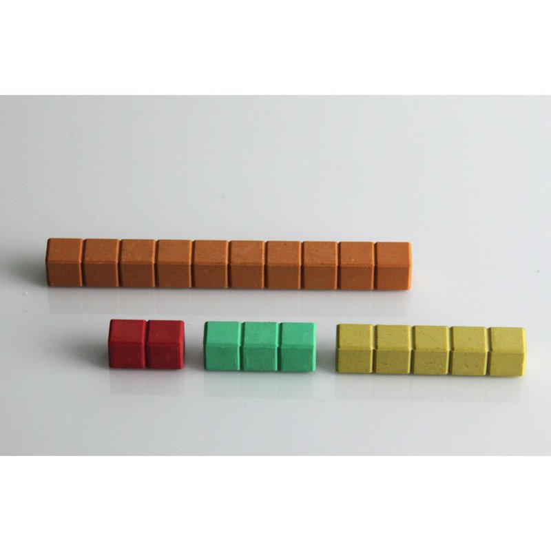 Wissner - rekenstaven in 10 kleuren - 126 stuks