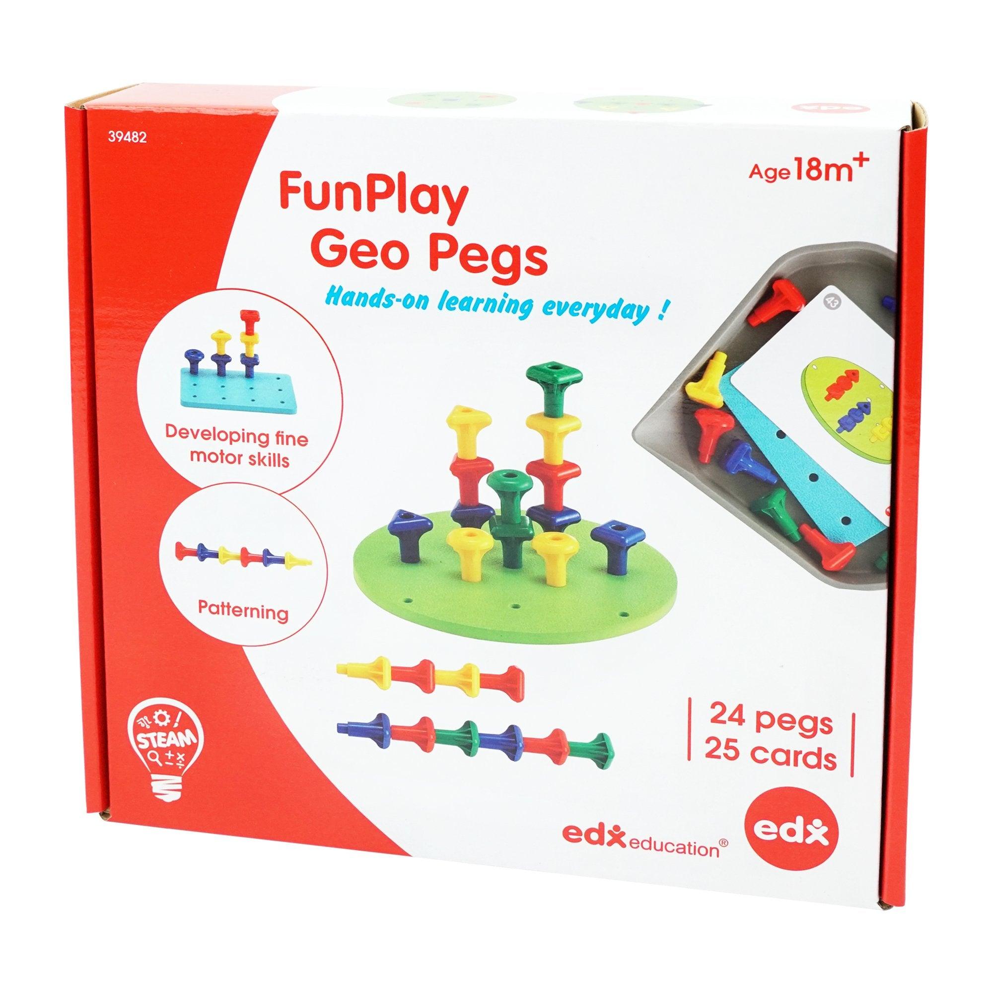 Edx Education - FunPlay Geo Steekpennen - Set van 24