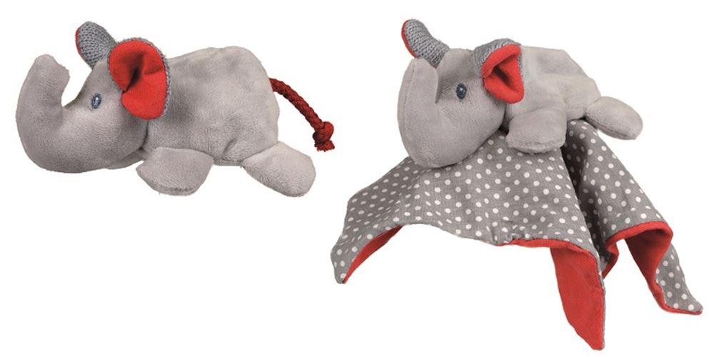 Egmont Toys - Knuffeldoekje olifant 21x21 cm