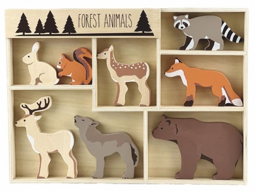Egmont Toys - 8 houten bosdieren