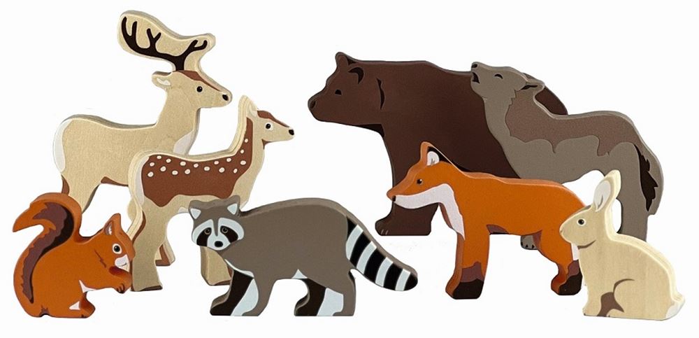 Egmont Toys - 8 houten bosdieren