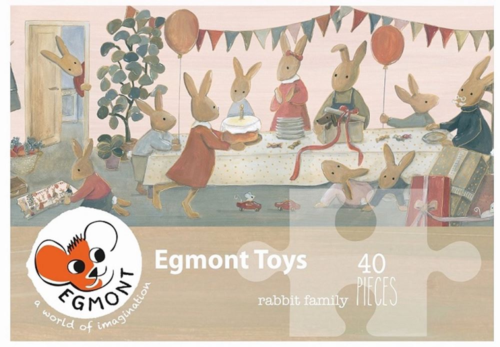 Egmont Toys - Puzzel familie konijn 40 stukjes