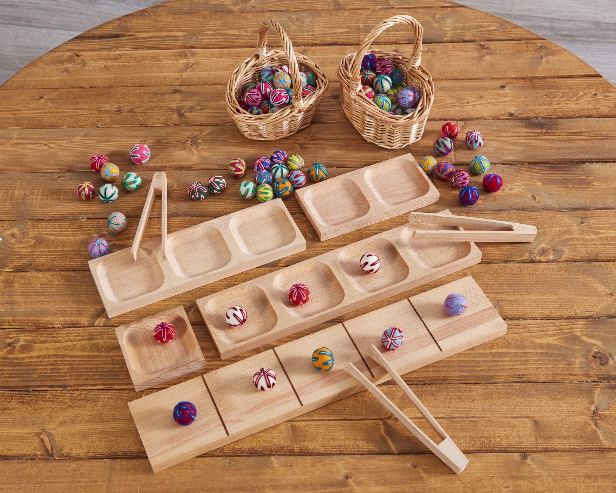 Cosy - Viltballen met Patroon (100 stuks)