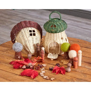 Cosy - Set van Twee Rieten Betoverde Huisjes