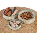 Cosy - Ronde Opbergmanden Rattan 3 Stuks