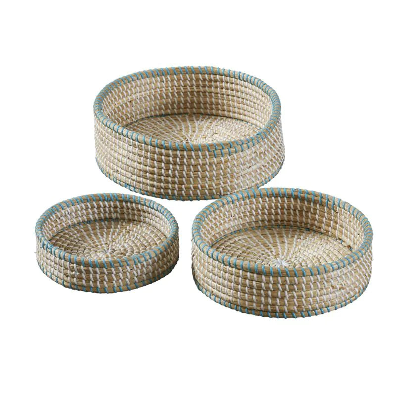 Cosy - Ronde Opbergmanden Rattan 3 Stuks
