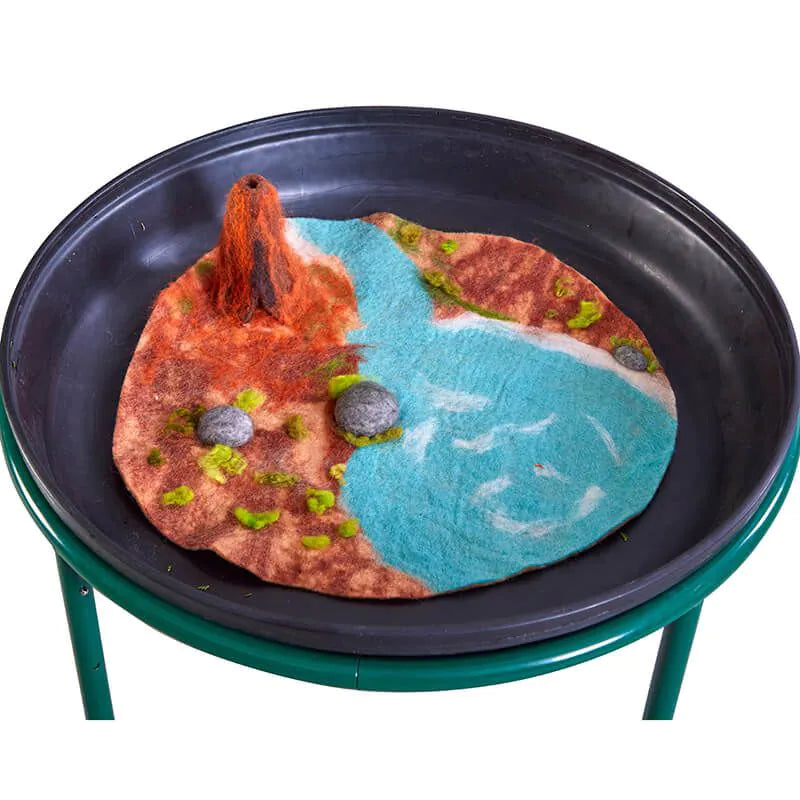 Cosy - 3D Vilten Speelmat Vulkaan
