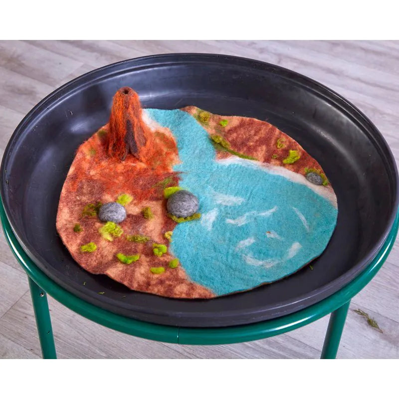Cosy - 3D Vilten Speelmat Vulkaan