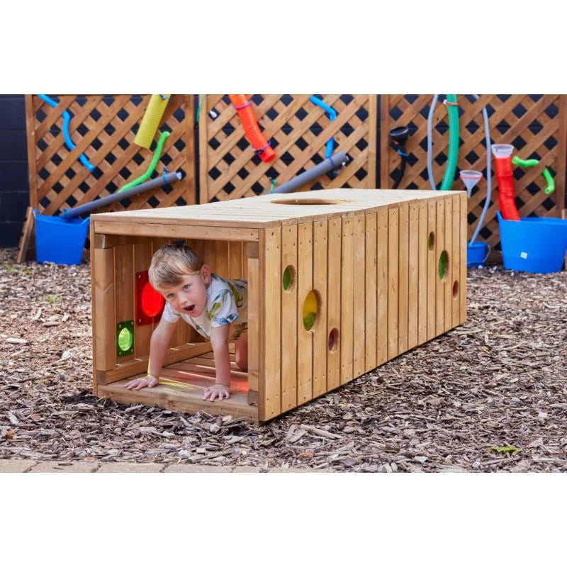 Cosy - Interactieve Houten Speeltunnel 3-delig