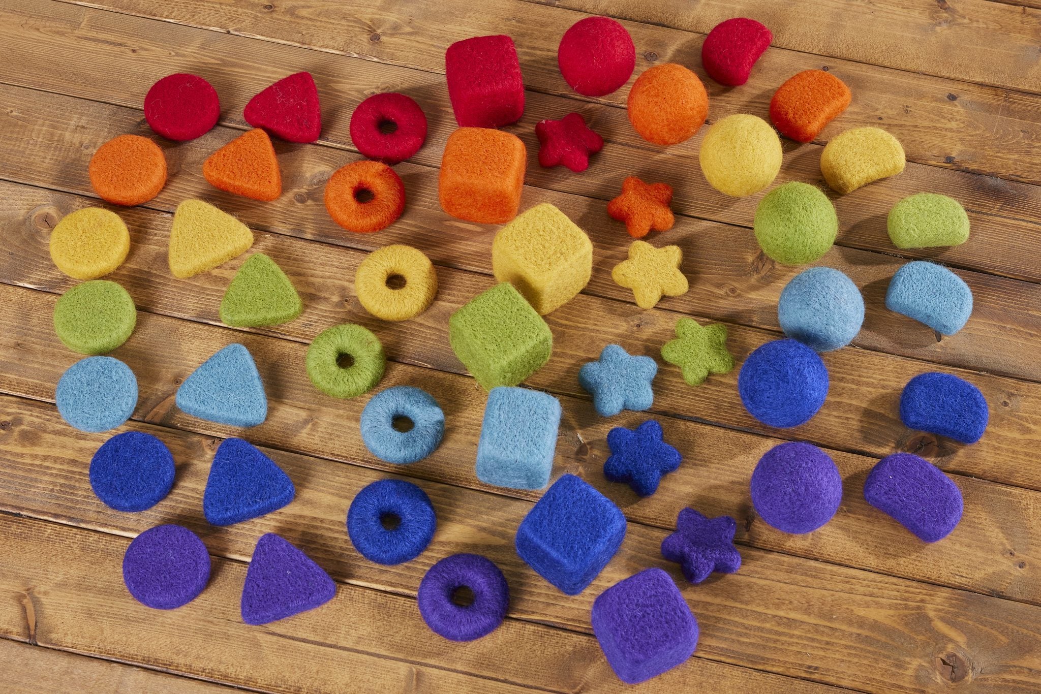 Cosy - Feltala Losse Onderdelen Regenboog (49 stuks)