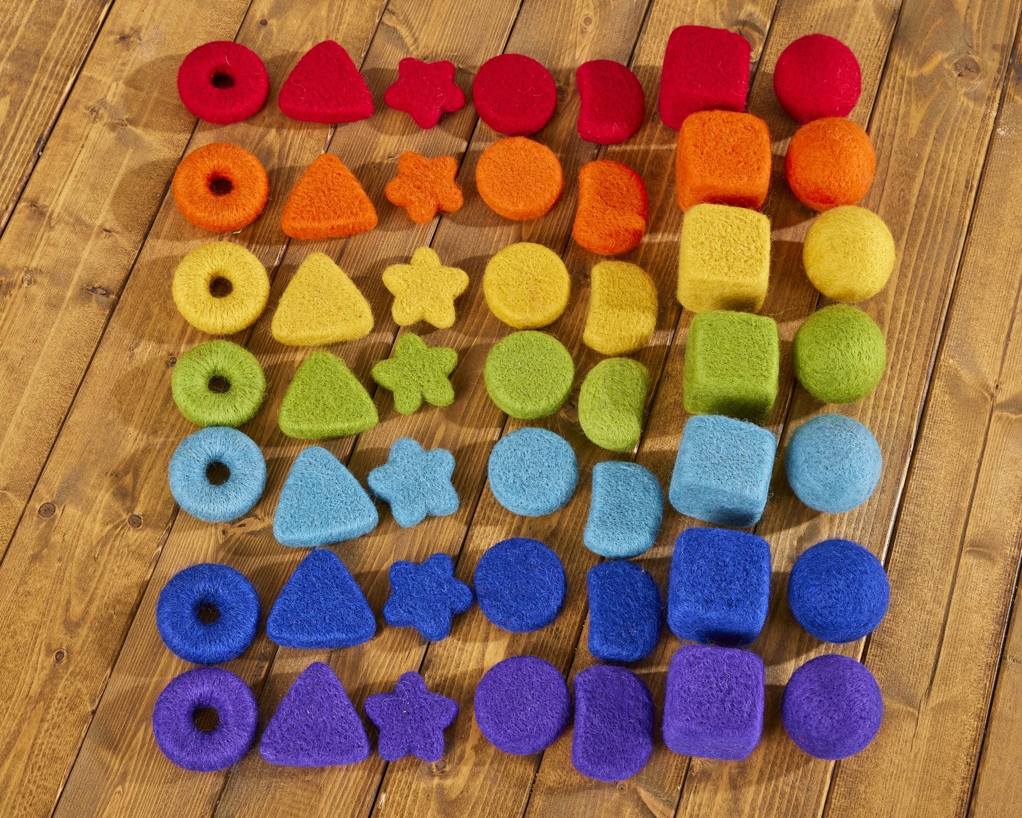 Cosy - Feltala Losse Onderdelen Regenboog (49 stuks)