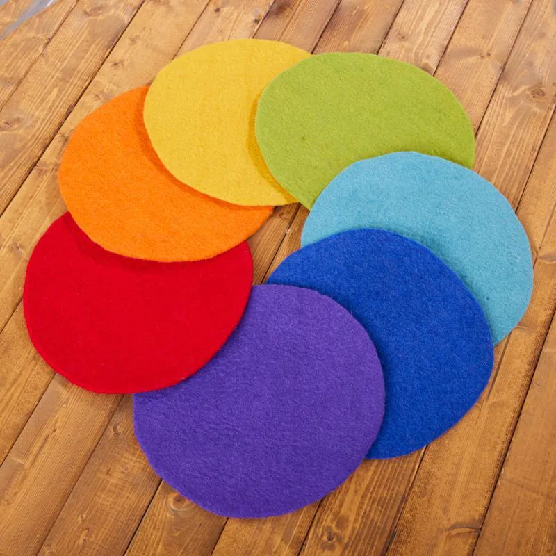 Cosy - Regenboog Viltmatjes Set voor Loose Parts Spel