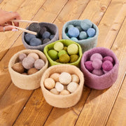 Cosy - Vilten Schaaltjes en Ballen Set