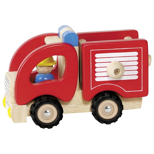 Goki - Brandweerauto van hout