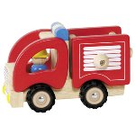 Goki - Brandweerauto van hout
