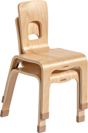 Cosy - Gebogen Houten Stoeltjes 30 cm Hoog - Set van 4
