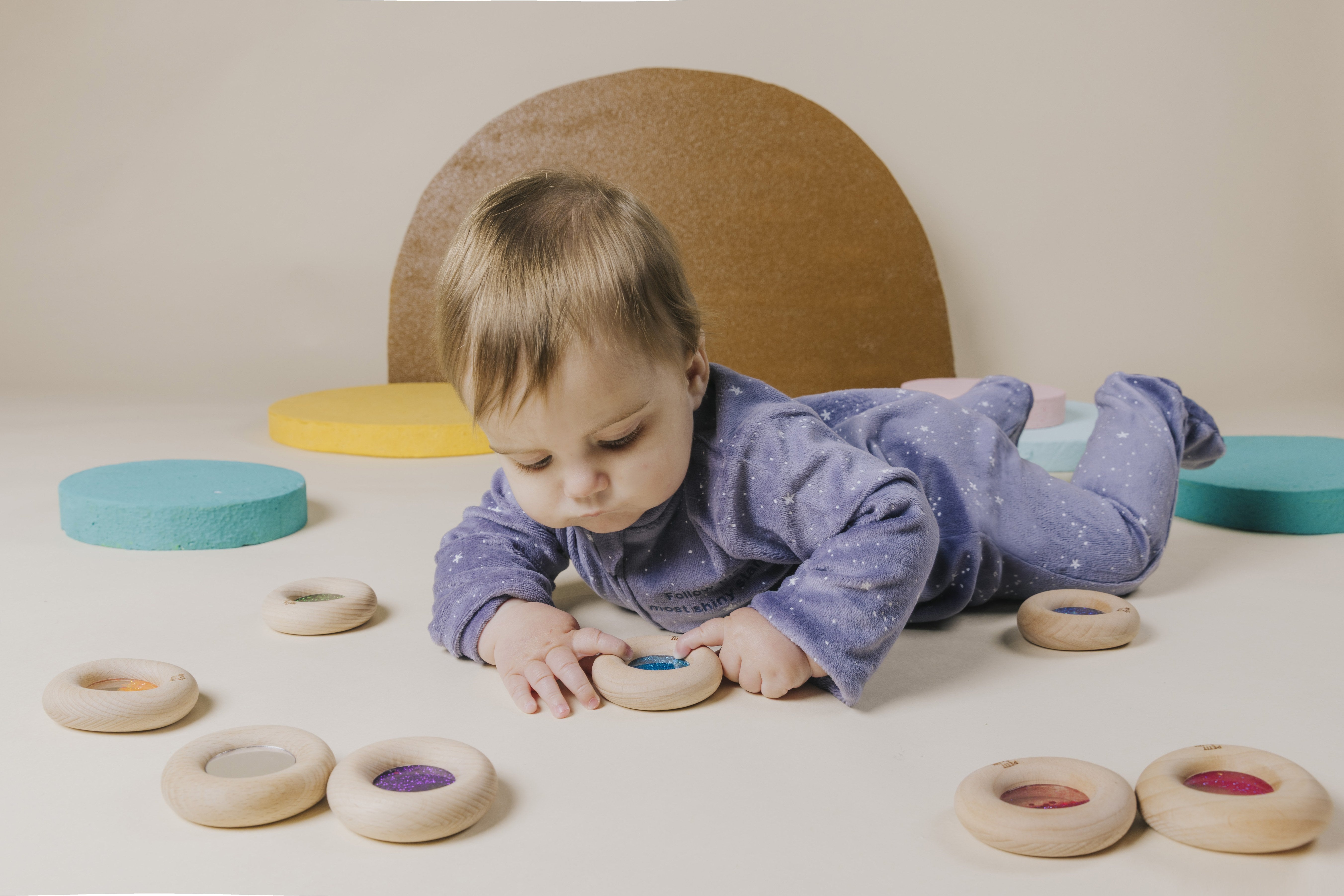 Petit Boum - Sensorische Donut - Blauw