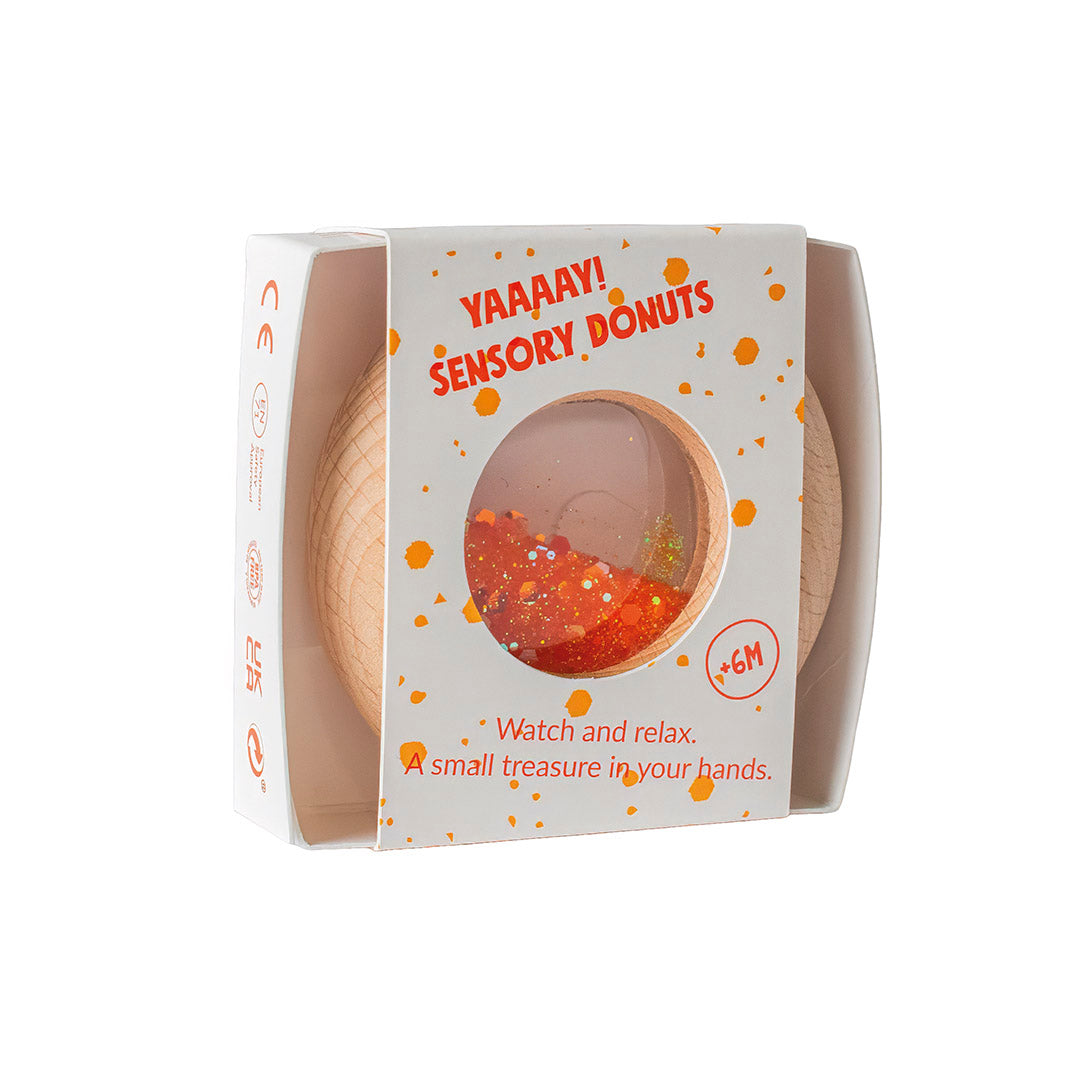 Petit Boum - Sensorische Donut - Oranje