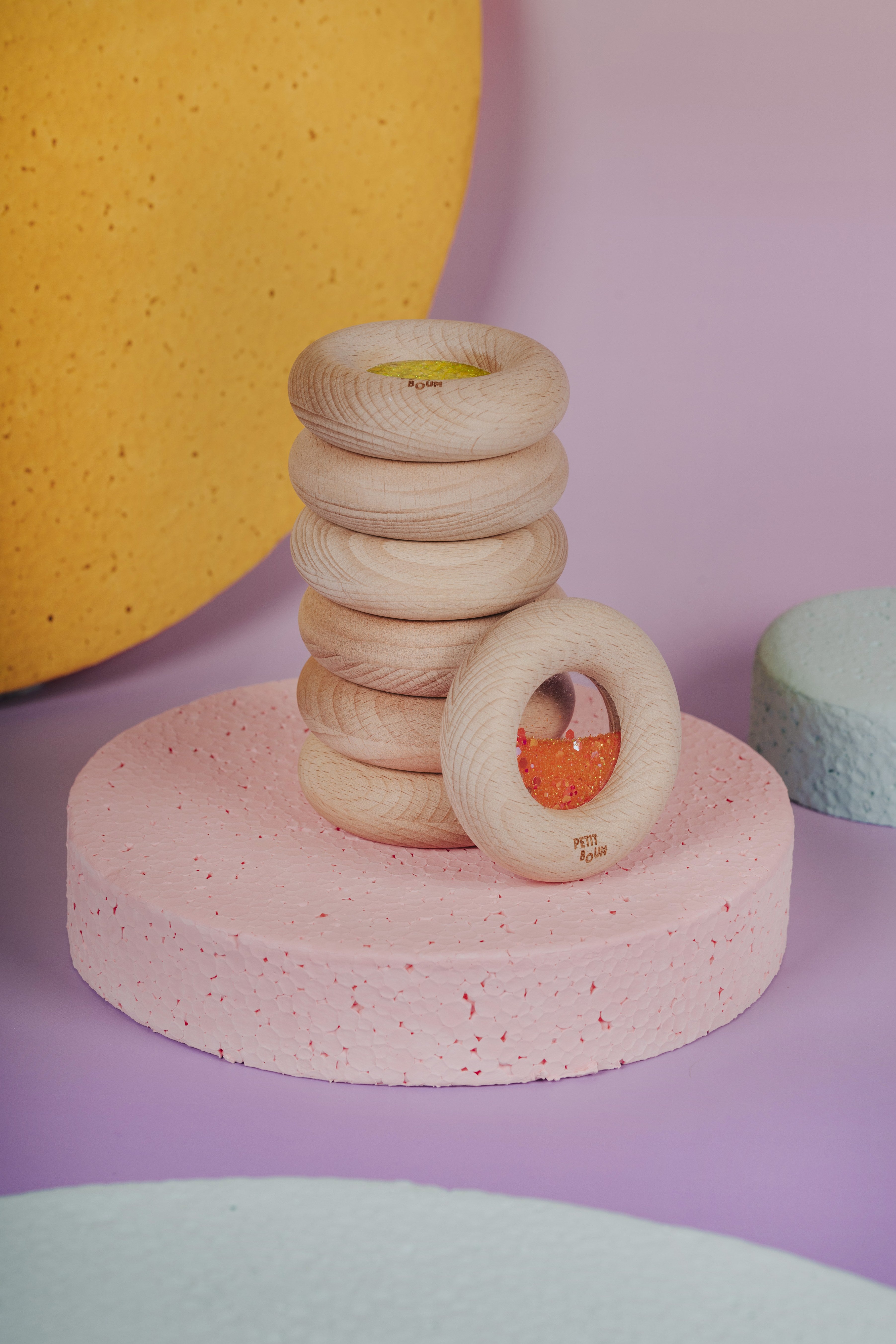 Petit Boum - Sensorische Donut - Oranje