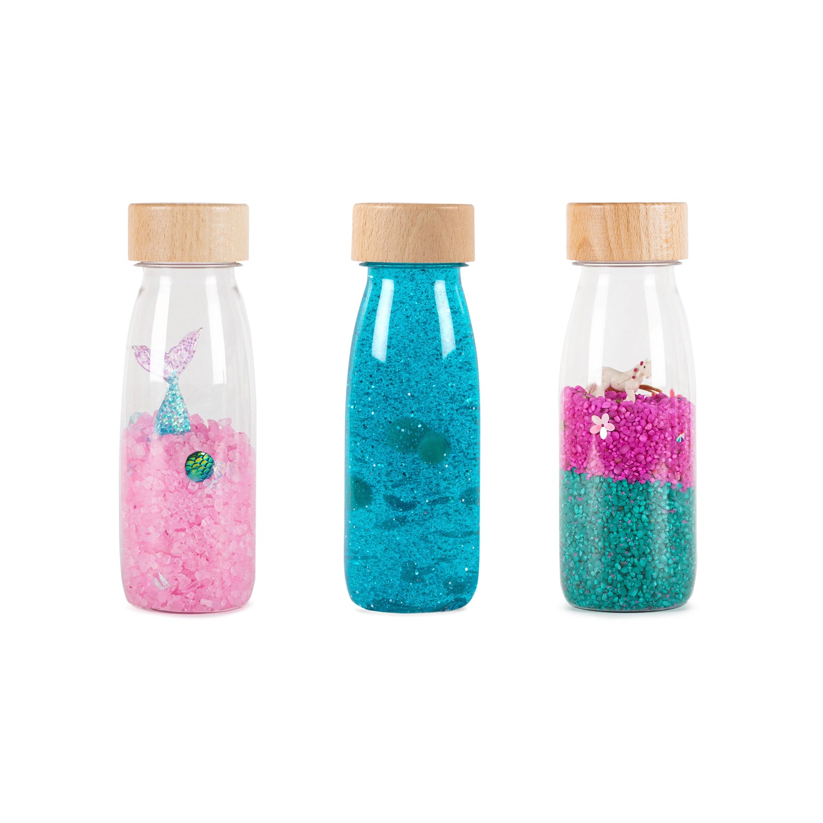 Petit Boum - Set van 3 Sensorische flessen - Fantasy