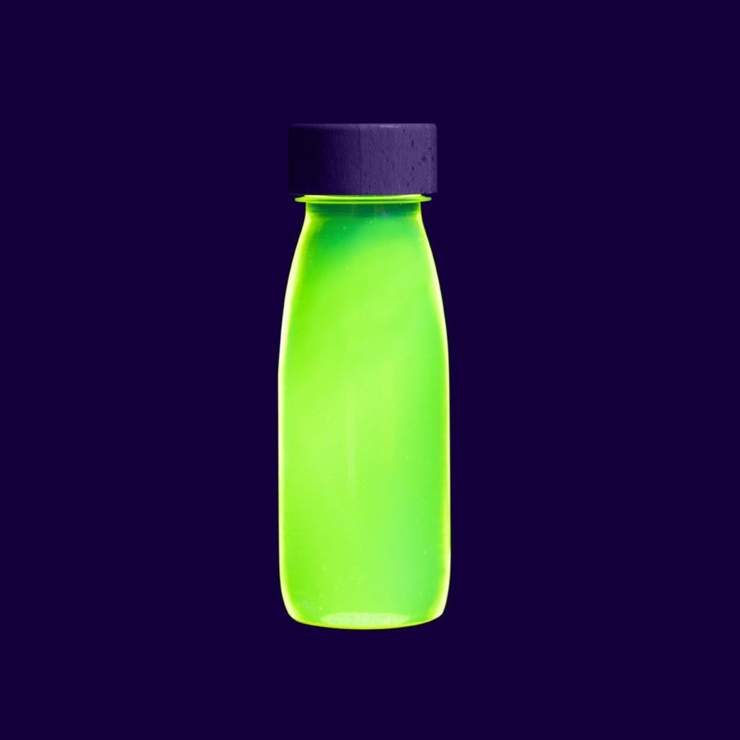 Petit Boum - Sensorische fles - Fluo Geel