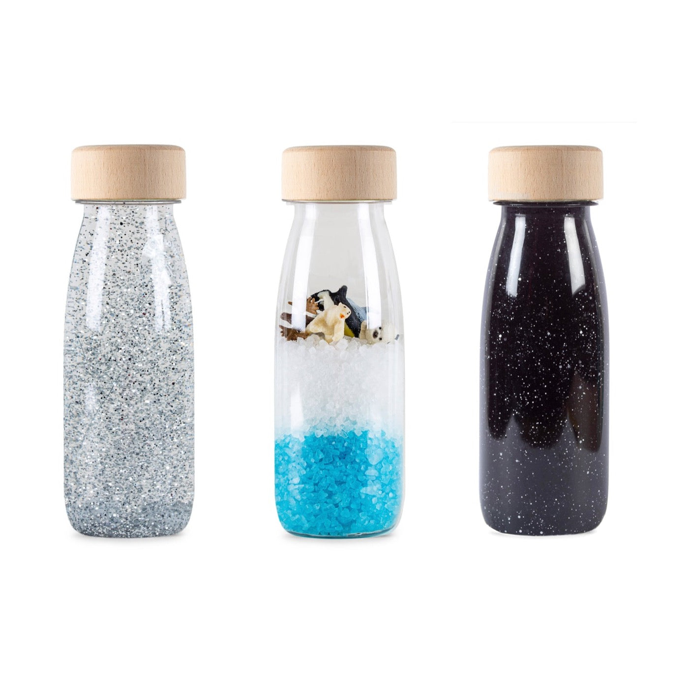 Petit Boum - Set van 3 Sensorische flessen - Ice