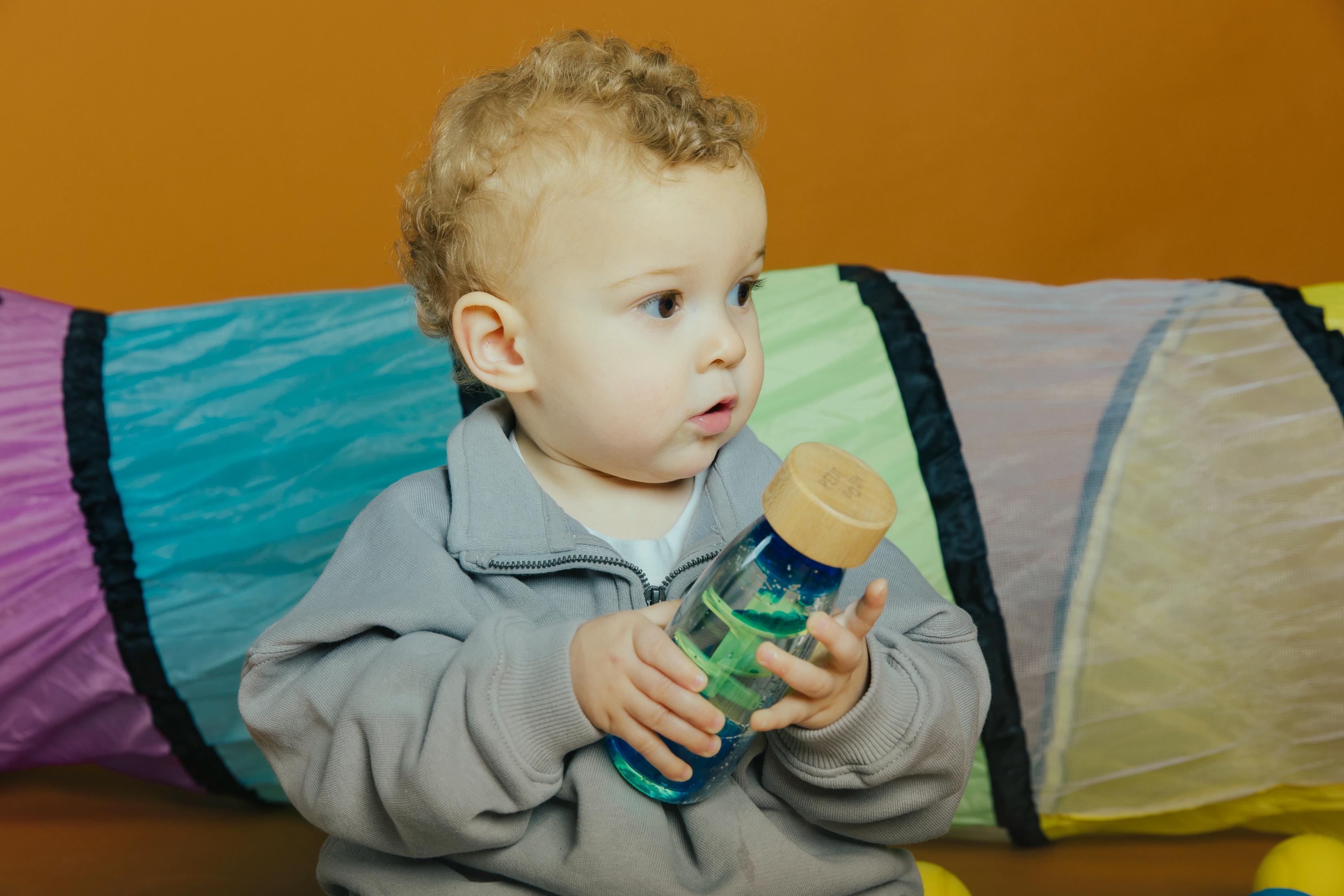 Petit Boum - Spiraal Blauw - sensorische fles