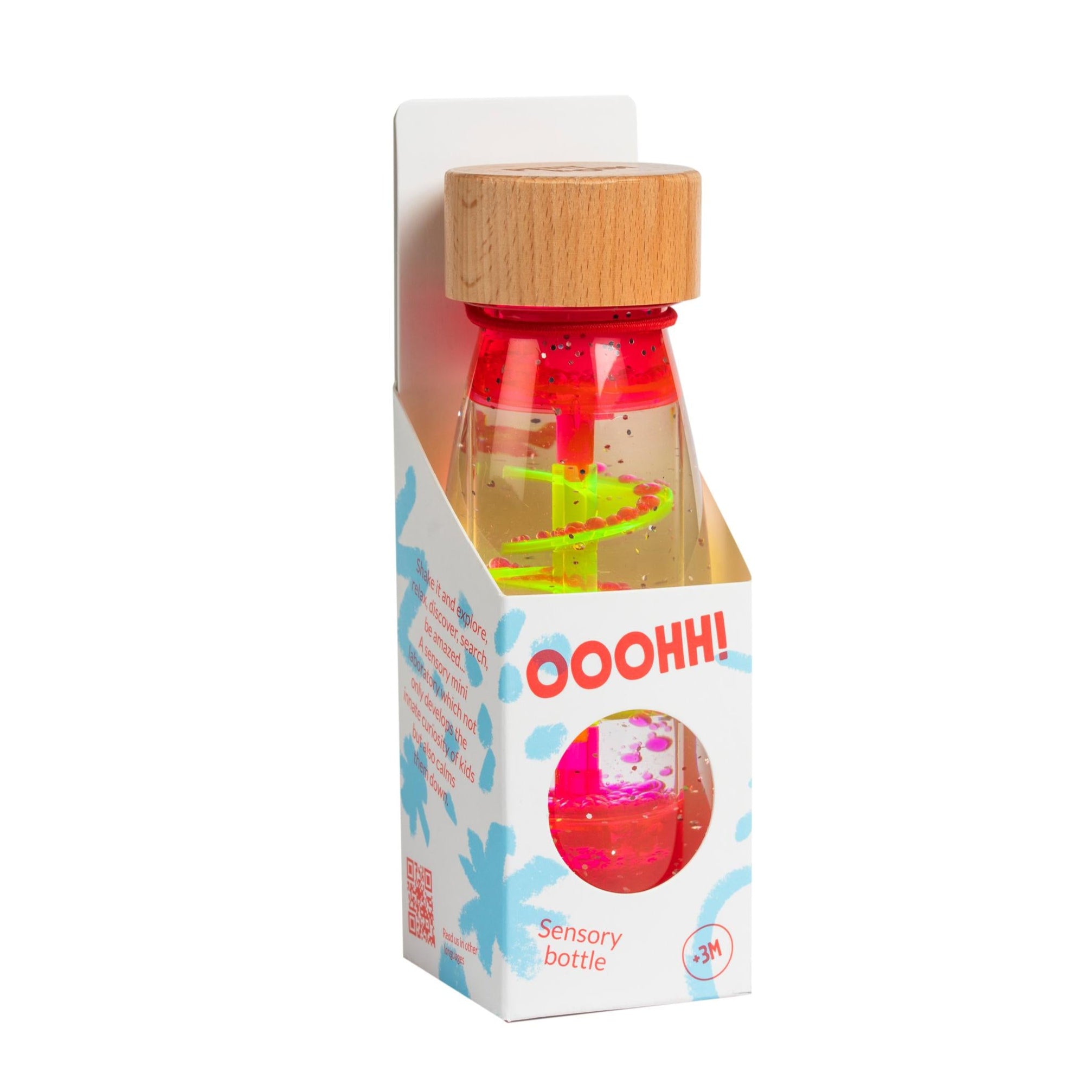 Petit Boum - Spiraal Roze - sensorische fles
