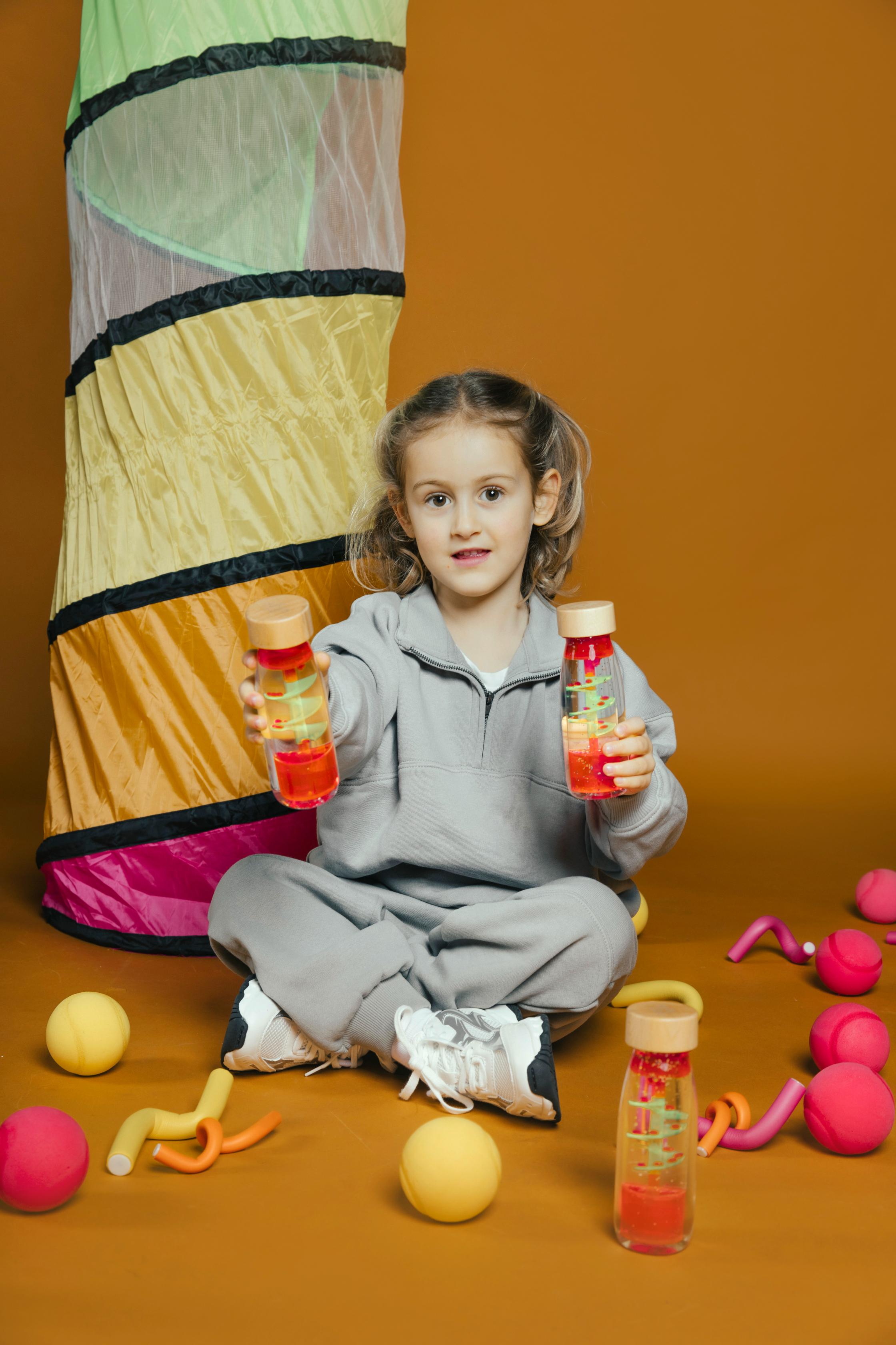 Petit Boum - Spiraal Roze - sensorische fles