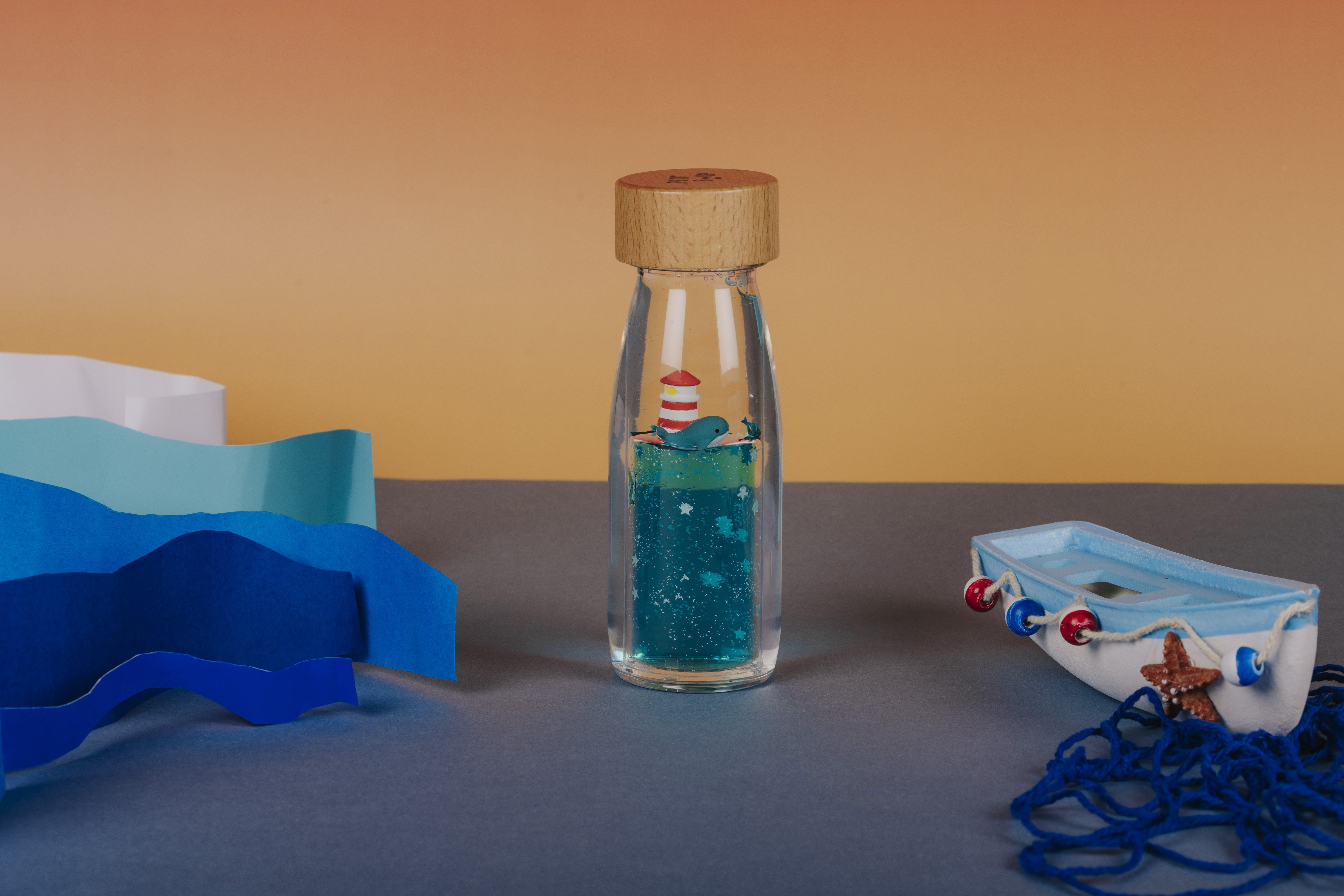Petit Boum - Sensorische fles - Walvis