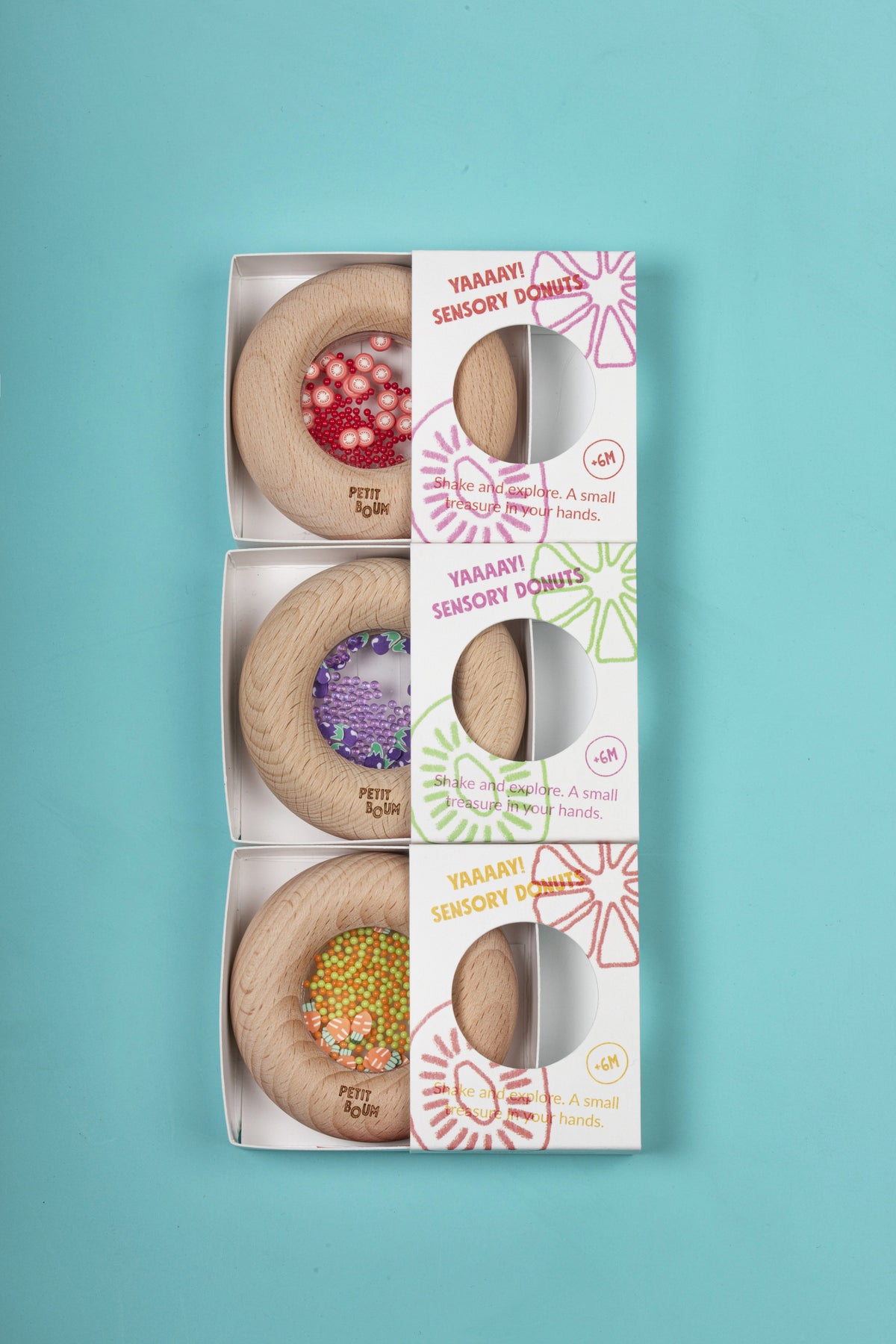 Petit Boum - Sensorische Donut - Wortels