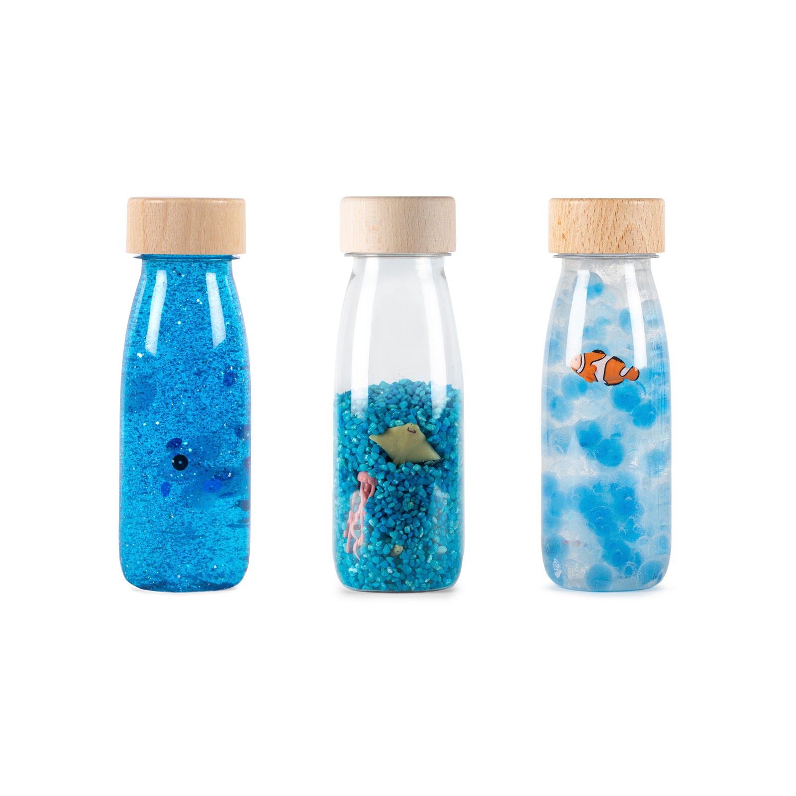 Petit Boum - Set van 3 Sensorische flessen - Serenity