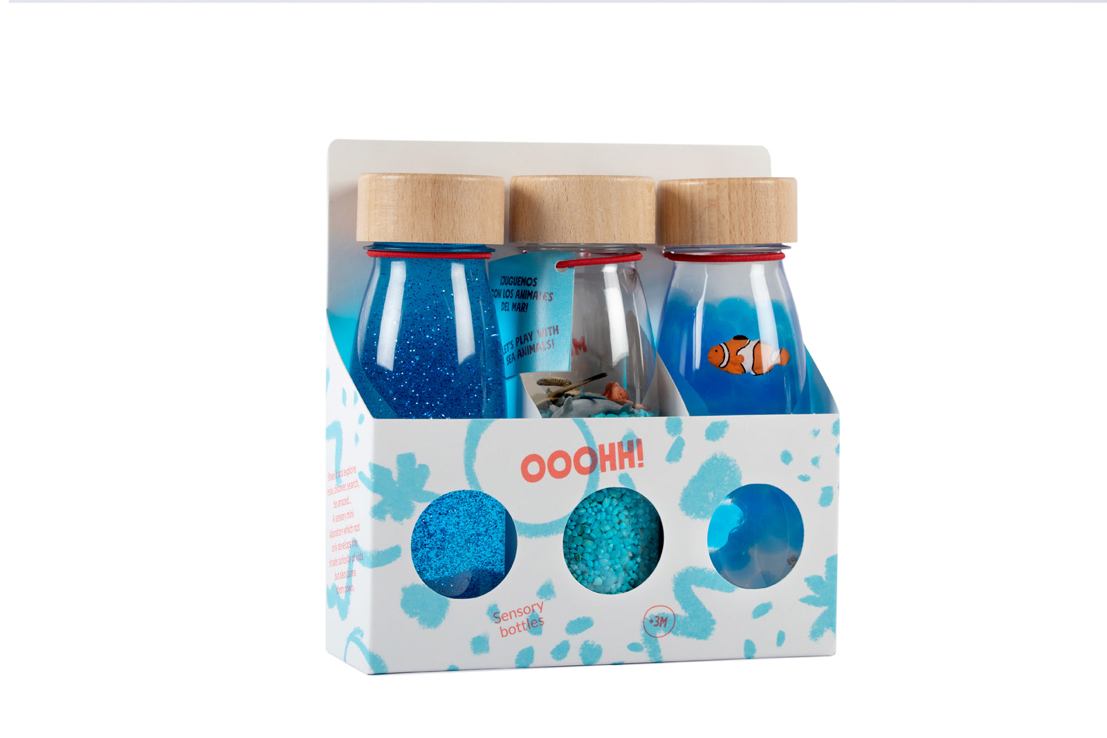 Petit Boum - Set van 3 Sensorische flessen - Serenity