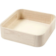 Houten speelbak 25 x 25 cm (ronde hoeken)