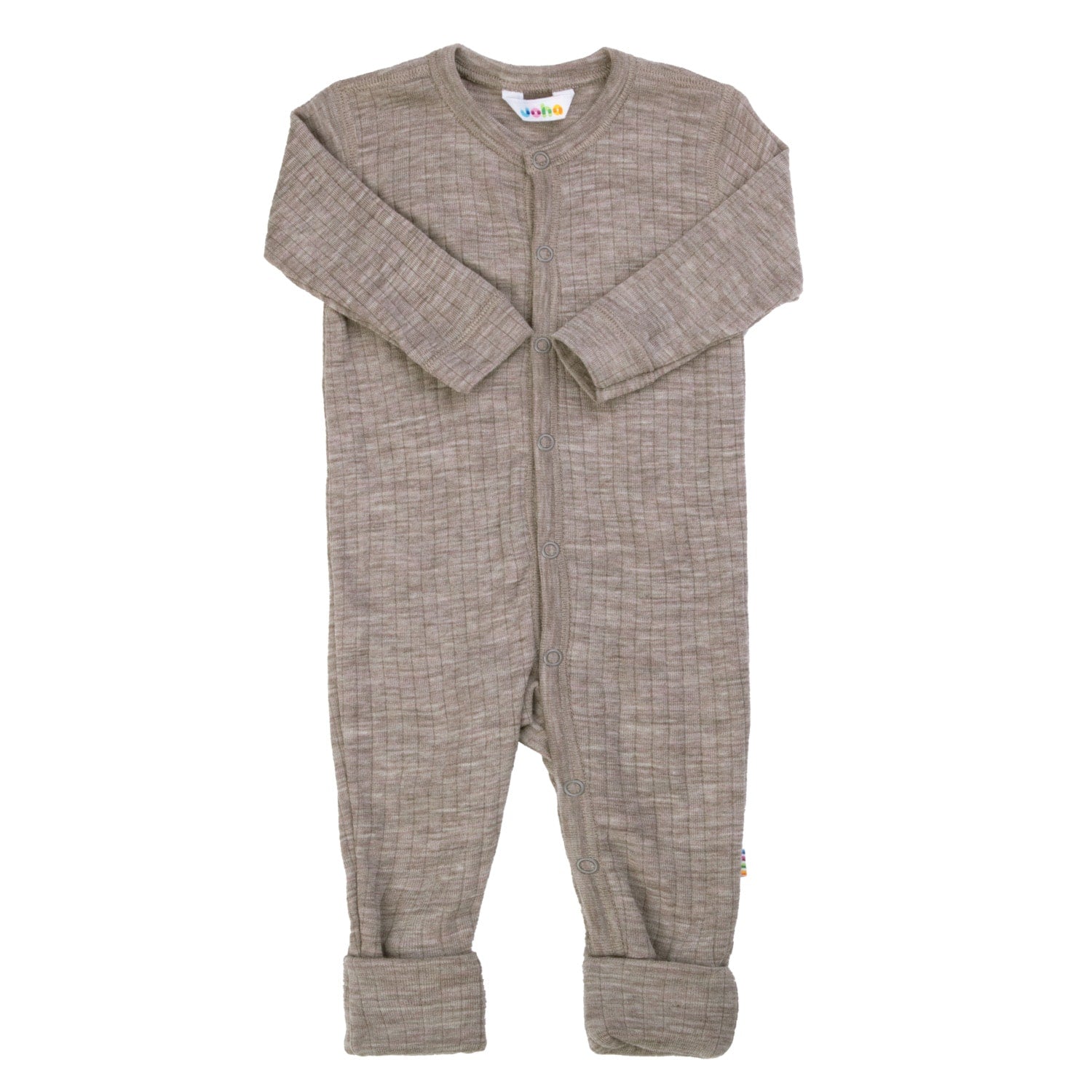 Joha - Wol Jumpsuit 2-in-1 met Voetjes - Sesam Mélange