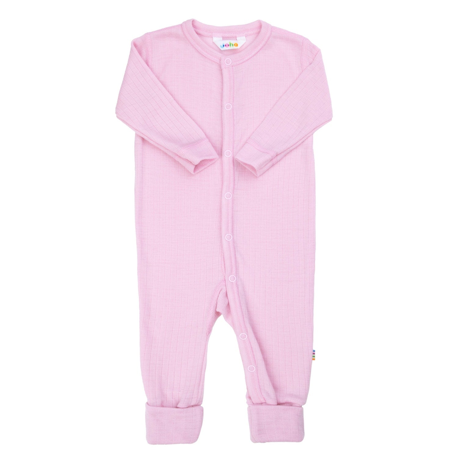 Joha - Wol Jumpsuit 2-in-1 met Voetjes - Roze