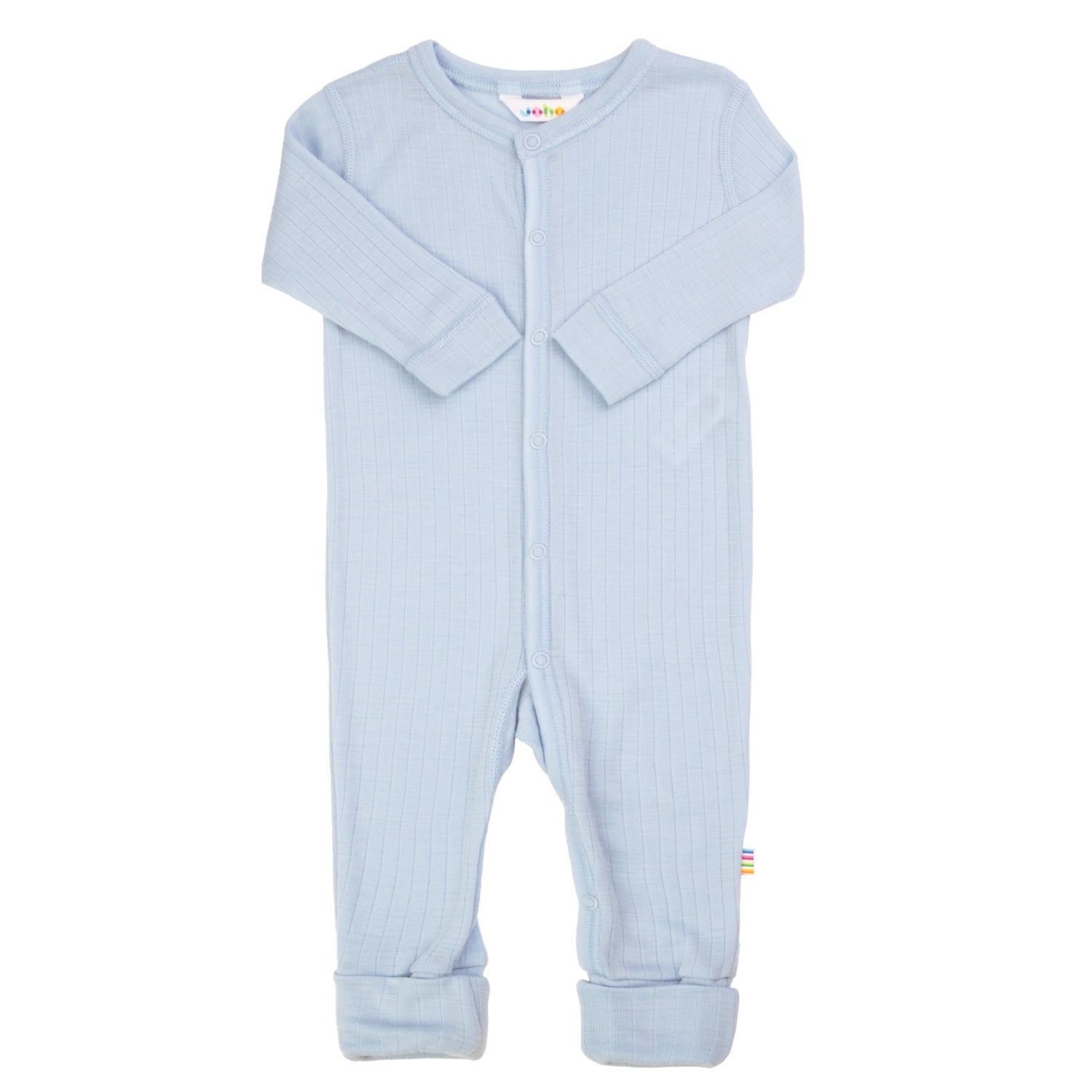 Joha - Wol Jumpsuit 2-in-1 met Voetjes - Lichtblauw