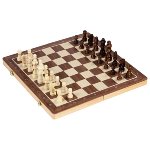 Goki - Schaak- en dambordspel 2-in-1 met magnetische stukken