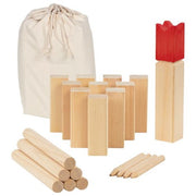 Goki - Kubb werpspel met katoenen tas