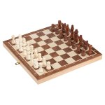 Goki - Schaakspel in houten opbergkoffer