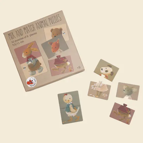 Egmont Toys - Mix & match dierenpuzzel (10 stukjes)