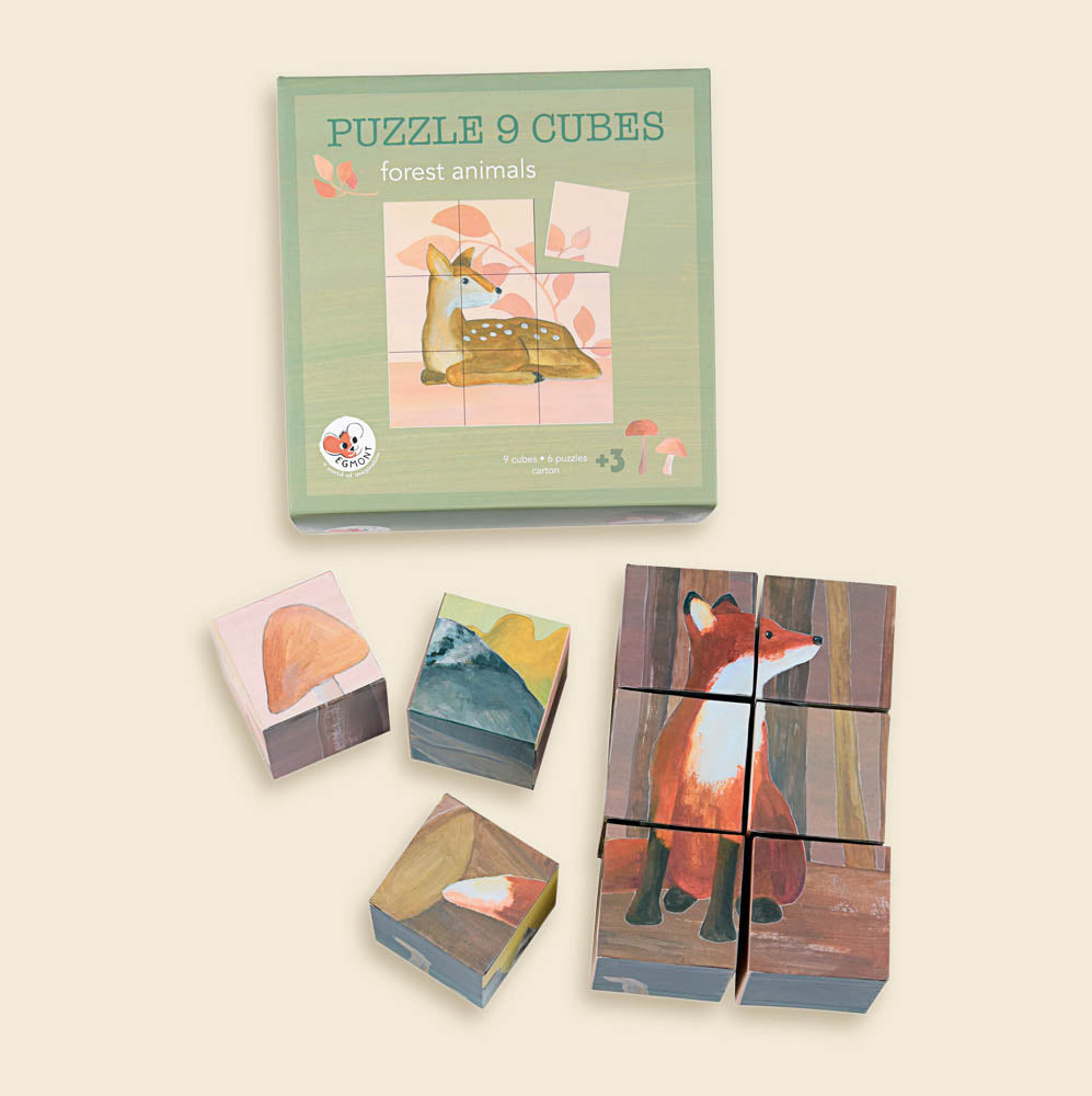 Egmont Toys - Puzzelkubus bos met 9 stukjes