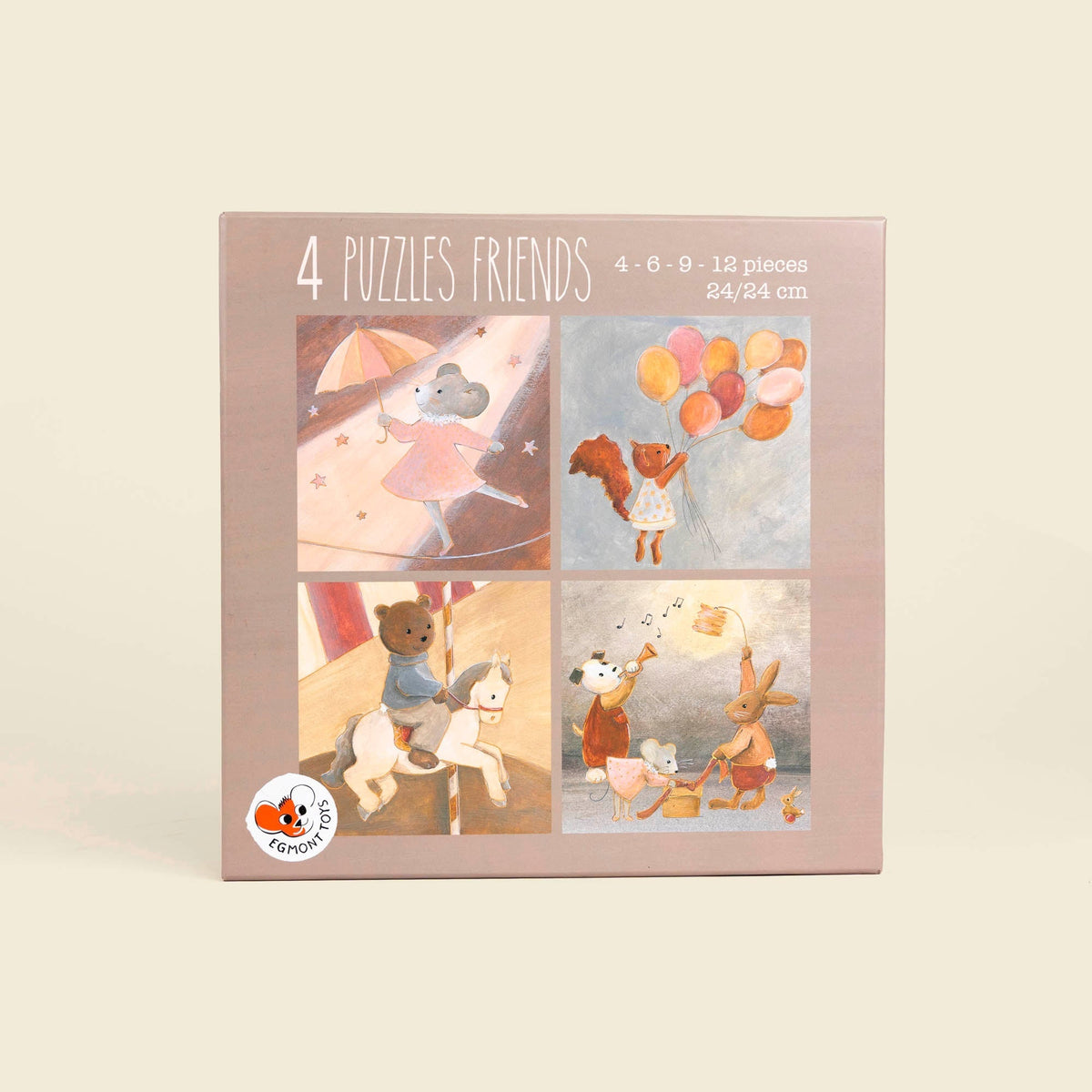 Egmont Toys - Puzzels dierenvriendjes (set van 4)