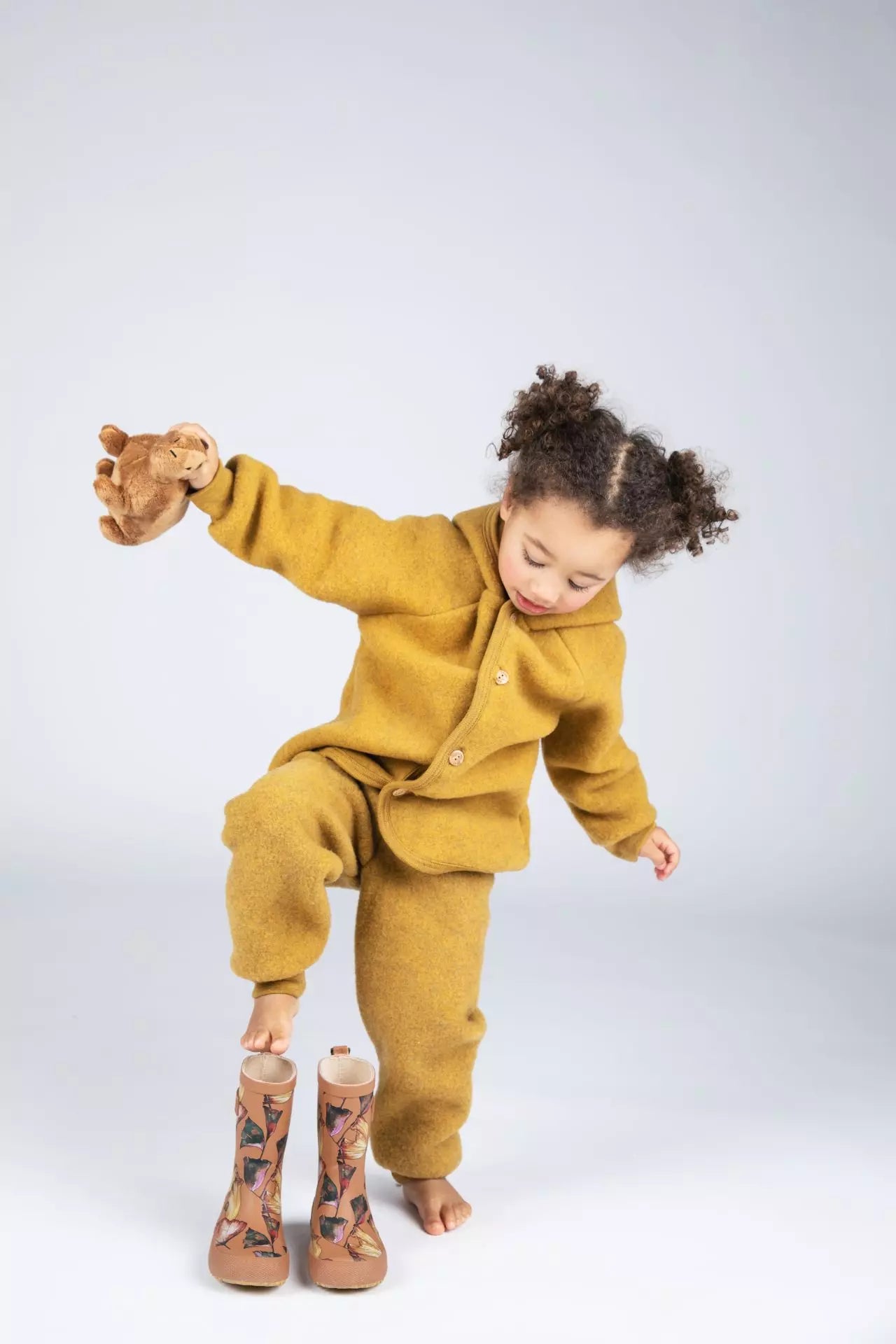 Engel Natur - 100% wol-fleece broekje - Sand Melange