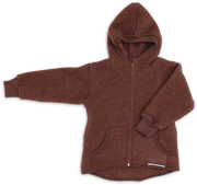 Engel Natur - Wol Kinder Capuchonvest - Kaneel Mélange