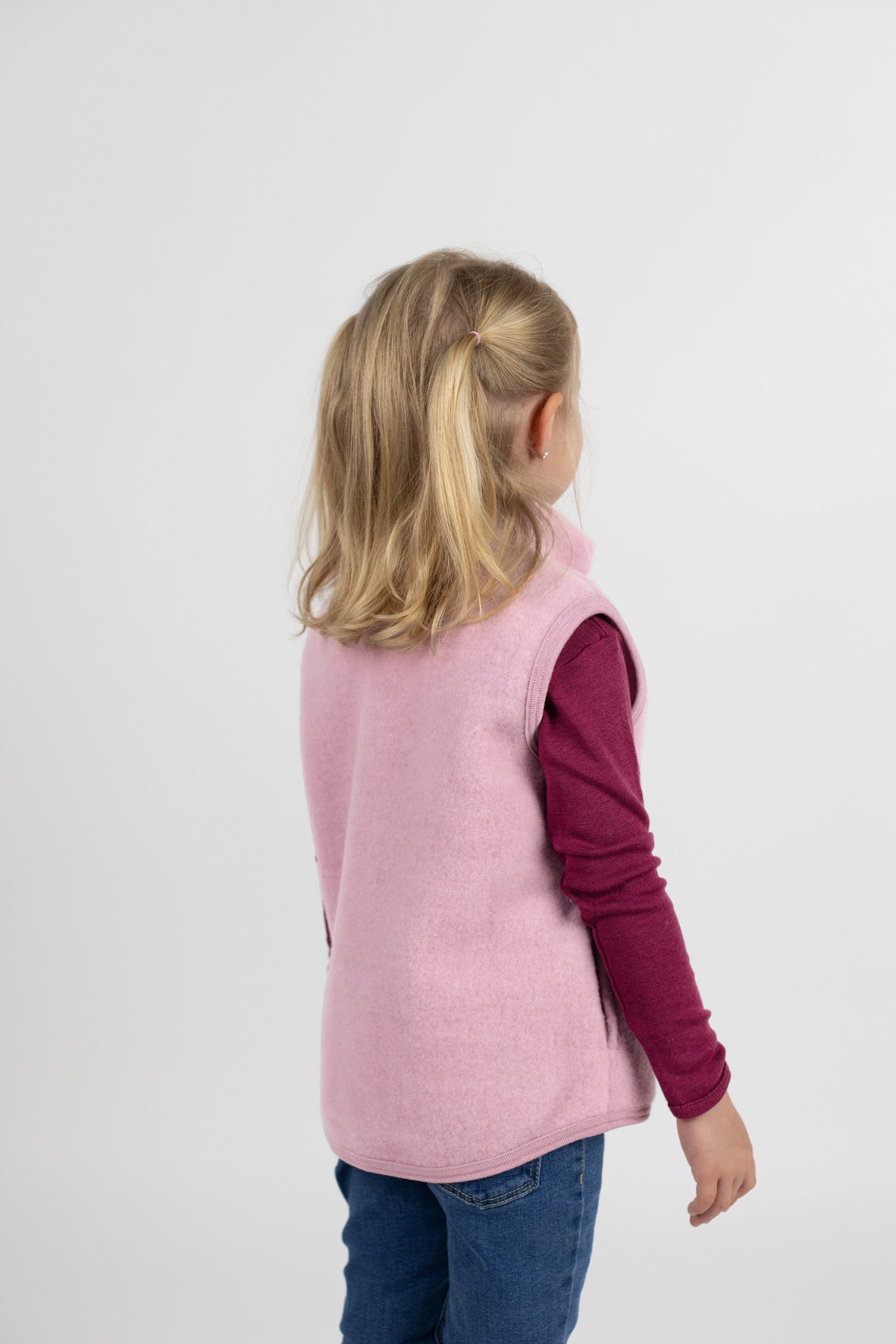 Engel Natur - Wol Kinder Bodywarmer - Rosewood Mélange